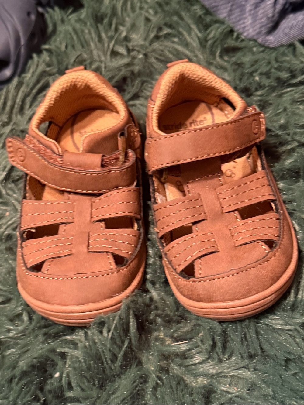 3/$25 ✨ Stride Rite 360 Amos Brown Fisherman Sandals Baby Toddler Size 3